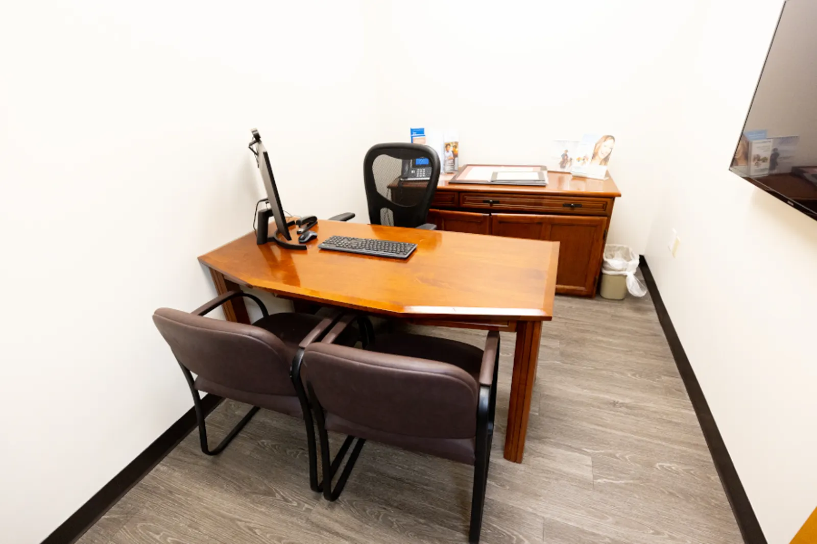 Office interior detail at Valley Dental Solutions